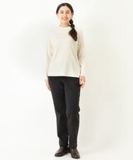 OLKKP12045 eur3(エウルキューブ) 【大きいサイズ】プチハイネックカットソー ホワイト(90)