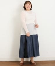 OLKKP15040 eur3(エウルキューブ) 【大きいサイズ/11号サイズあり】カラバリ豊富な6色！シアーカットソー アイボリー(80)