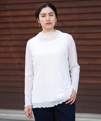 OLKKP15040 eur3 新色追加！【雑誌掲載】【大きいサイズ/11号サイズあり】カラバリ豊富な6色！シアーカットソー