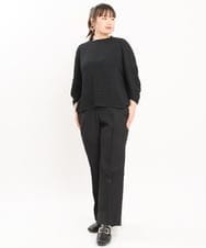 OLKKS09079 eur3(エウルキューブ) 【大きいサイズ】ポコポコカットソー ブラック(94)