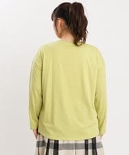 OLKKS10079 eur3(エウルキューブ) 【大きいサイズ】ベーシックロゴカットソー ライトグリーン(30)