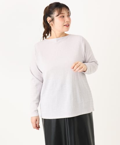 OLKLA14069 eur3 【WEB先行販売】【大きいサイズ】ぽこぽこシャーリングトップス