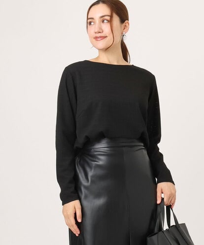 OLKLA14069 eur3 【WEB先行販売】【大きいサイズ】ぽこぽこシャーリングトップス