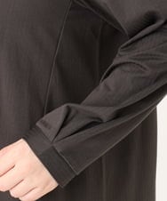 OLKLA26079 eur3(エウルキューブ) 【WEB先行販売】【大きいサイズ】シャンブレーストライプカットソー ダークグレー(93)