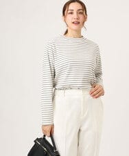 OLKLA28054 eur3(エウルキューブ) 【WEB先行販売】【大きいサイズ】プチハイネックリブカットソー アイボリー(80)