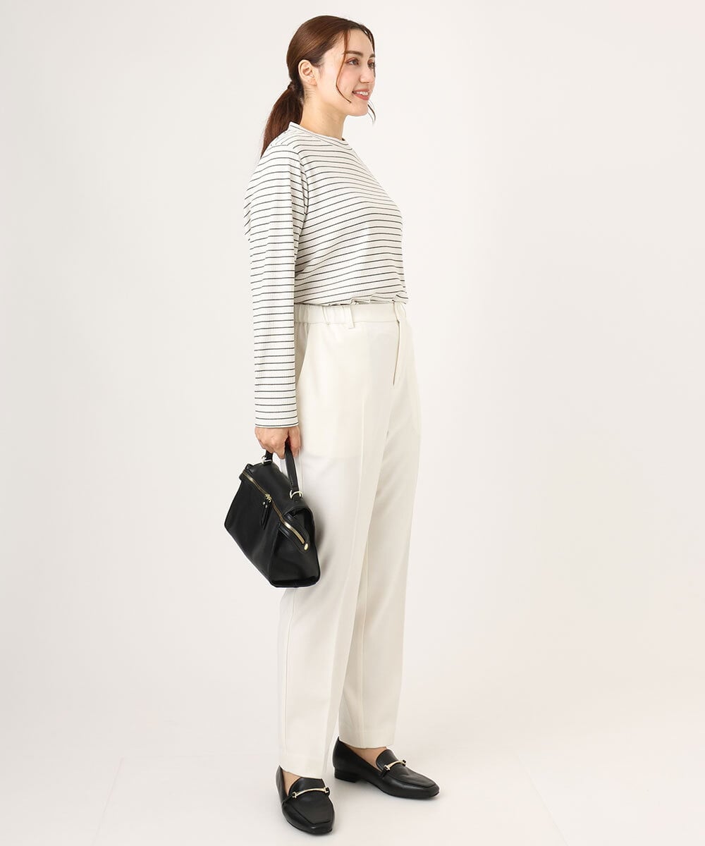 OLKLA28054 eur3(エウルキューブ) 【WEB先行販売】【大きいサイズ】プチハイネックリブカットソー アイボリー(80)
