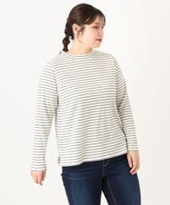 OLKLA28054 eur3(エウルキューブ) 【WEB先行販売】【大きいサイズ】プチハイネックリブカットソー アイボリー(80)