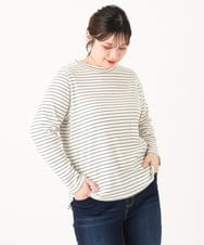 OLKLA28054 eur3(エウルキューブ) 【WEB先行販売】【大きいサイズ】プチハイネックリブカットソー アイボリー(80)