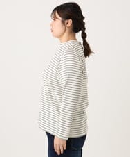 OLKLA28054 eur3(エウルキューブ) 【WEB先行販売】【大きいサイズ】プチハイネックリブカットソー アイボリー(80)