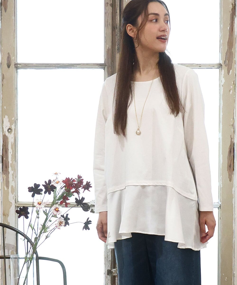 OLKLA30069 eur3(エウルキューブ) 【WEB先行販売】【大きいサイズ】イレヘムロンT ホワイト(90)