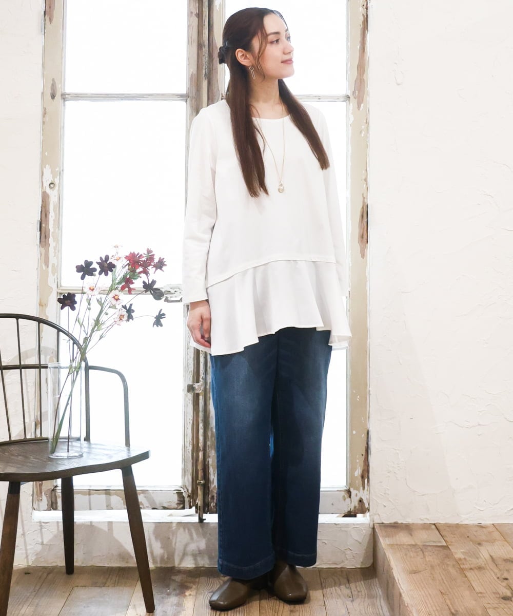 OLKLA30069 eur3(エウルキューブ) 【大きいサイズ】イレヘムロンT ホワイト(90)