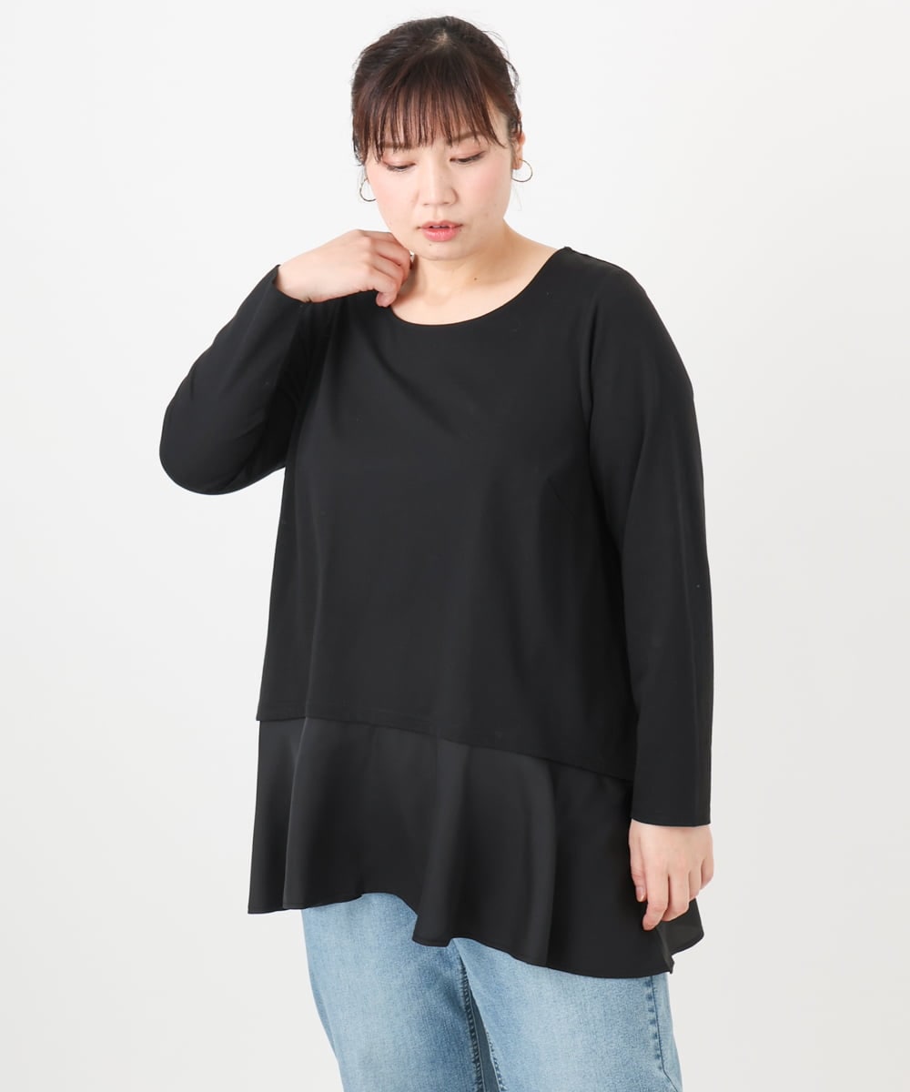 OLKLA30069 eur3(エウルキューブ) 【大きいサイズ】イレヘムロンT ブラック(94)