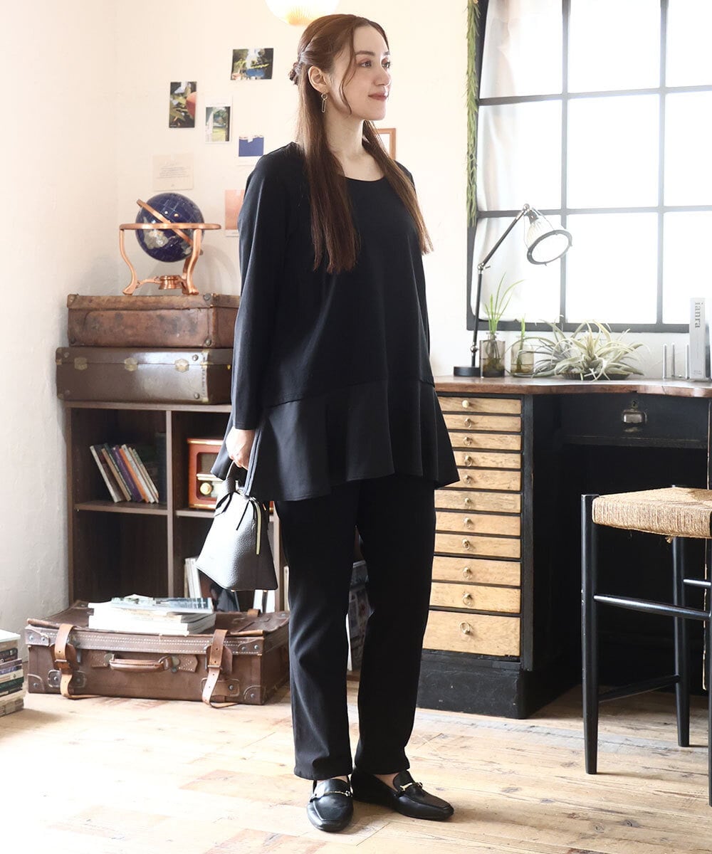 OLKLA30069 eur3(エウルキューブ) 【WEB先行販売】【大きいサイズ】イレヘムロンT ブラック(94)