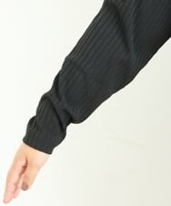 OLKLP07080 eur3(エウルキューブ) 【雑誌掲載】【大きいサイズ/11号サイズあり】リブハイネックチュニック ブラック(94)