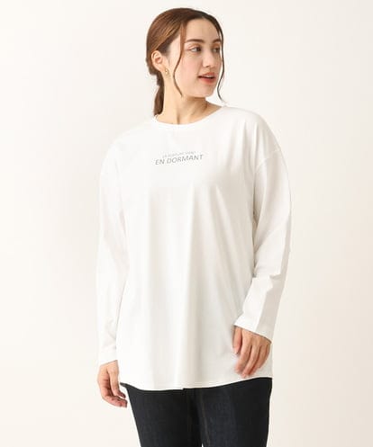 OLKLS13069 eur3 【大きいサイズ/11号サイズあり】ドロップショルダーロゴTシャツ