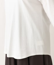 OLKLS13069 eur3(エウルキューブ) 【大きいサイズ/11号サイズあり】ドロップショルダーロゴTシャツ ホワイト(90)