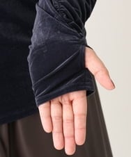 OLKLS15069 eur3(エウルキューブ) 【大きいサイズ/11号サイズあり】ベロアジャージートップス ダークグレー(93)