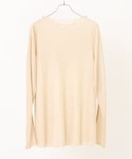 OLKLS31059 eur3(エウルキューブ) 【大きいサイズ】プチハイネックラメカットソー ゴールド(95)