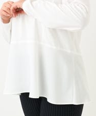 OLKLV11079 eur3(エウルキューブ) 【大きいサイズ】ペプラムトップス ホワイト(90)