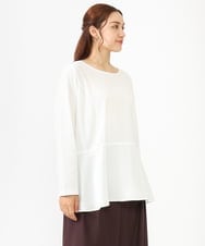 OLKLV11079 eur3(エウルキューブ) 【大きいサイズ】ペプラムトップス ホワイト(90)