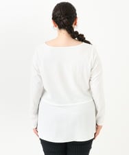 OLKLV11079 eur3(エウルキューブ) 【大きいサイズ】ペプラムトップス ホワイト(90)