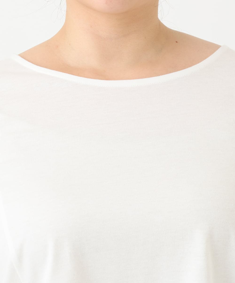 OLKLV11079 eur3(エウルキューブ) 【大きいサイズ】ペプラムトップス ホワイト(90)