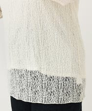 OLKLV21049 eur3(エウルキューブ) 【大きいサイズ】ストレッチレーストップス アイボリー(80)