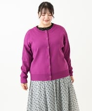 OLKLV21049 eur3(エウルキューブ) 【大きいサイズ】ストレッチレーストップス ブラック(94)