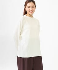 OLKLV24059 eur3(エウルキューブ) 【大きいサイズ】ぽこぽこカットソー アイボリー(80)