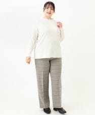 OLKLV24059 eur3(エウルキューブ) 【大きいサイズ】ぽこぽこカットソー アイボリー(80)