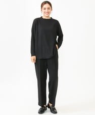 OLKLV24059 eur3(エウルキューブ) 【大きいサイズ】ぽこぽこカットソー ブラック(94)