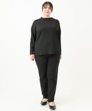 OLKLV24059 eur3(エウルキューブ) 【大きいサイズ】ぽこぽこカットソー ブラック(94)