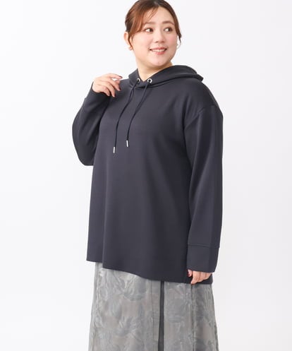 OLKLV36079 eur3 【大きいサイズ】ダンボールフーディートップス