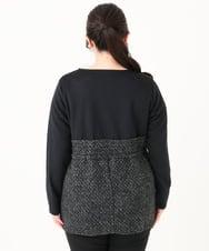 OLKLV37089 eur3(エウルキューブ) 【大きいサイズ】ビスチェドッキングカットソー ブラック(94)