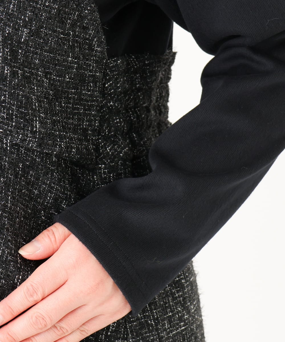 OLKLV37089 eur3(エウルキューブ) 【大きいサイズ】ビスチェドッキングカットソー ブラック(94)