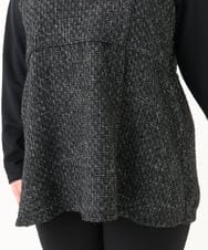 OLKLV37089 eur3(エウルキューブ) 【大きいサイズ】ビスチェドッキングカットソー ブラック(94)