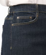 OLLAA08099 eur3(エウルキューブ) 【大きいサイズ】ワイドデニムパンツ ネイビー(57)