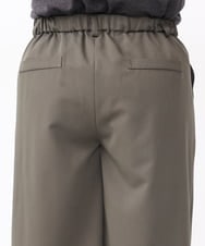 OLLAA26129 eur3(エウルキューブ) 【大きいサイズ】タックワイドパンツ カーキ(36)