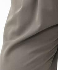 OLLAA26129 eur3(エウルキューブ) 【大きいサイズ】タックワイドパンツ カーキ(36)