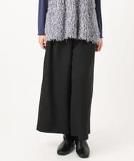 OLLAA26129 eur3(エウルキューブ) 【大きいサイズ】タックワイドパンツ ブラック(94)