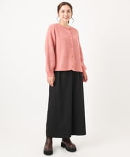 OLLAA26129 eur3(エウルキューブ) 【大きいサイズ】タックワイドパンツ ブラック(94)