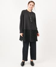 OLLAA32109 eur3(エウルキューブ) 【大きいサイズ】ストレートデニム ネイビー(57)