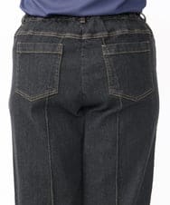 OLLAA32109 eur3(エウルキューブ) 【大きいサイズ】ストレートデニム ブラック(94)