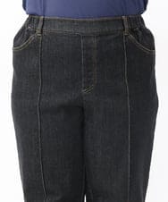 OLLAA32109 eur3(エウルキューブ) 【大きいサイズ】ストレートデニム ブラック(94)
