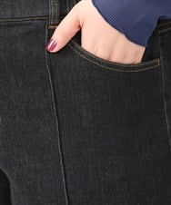 OLLAA32109 eur3(エウルキューブ) 【大きいサイズ】ストレートデニム ブラック(94)