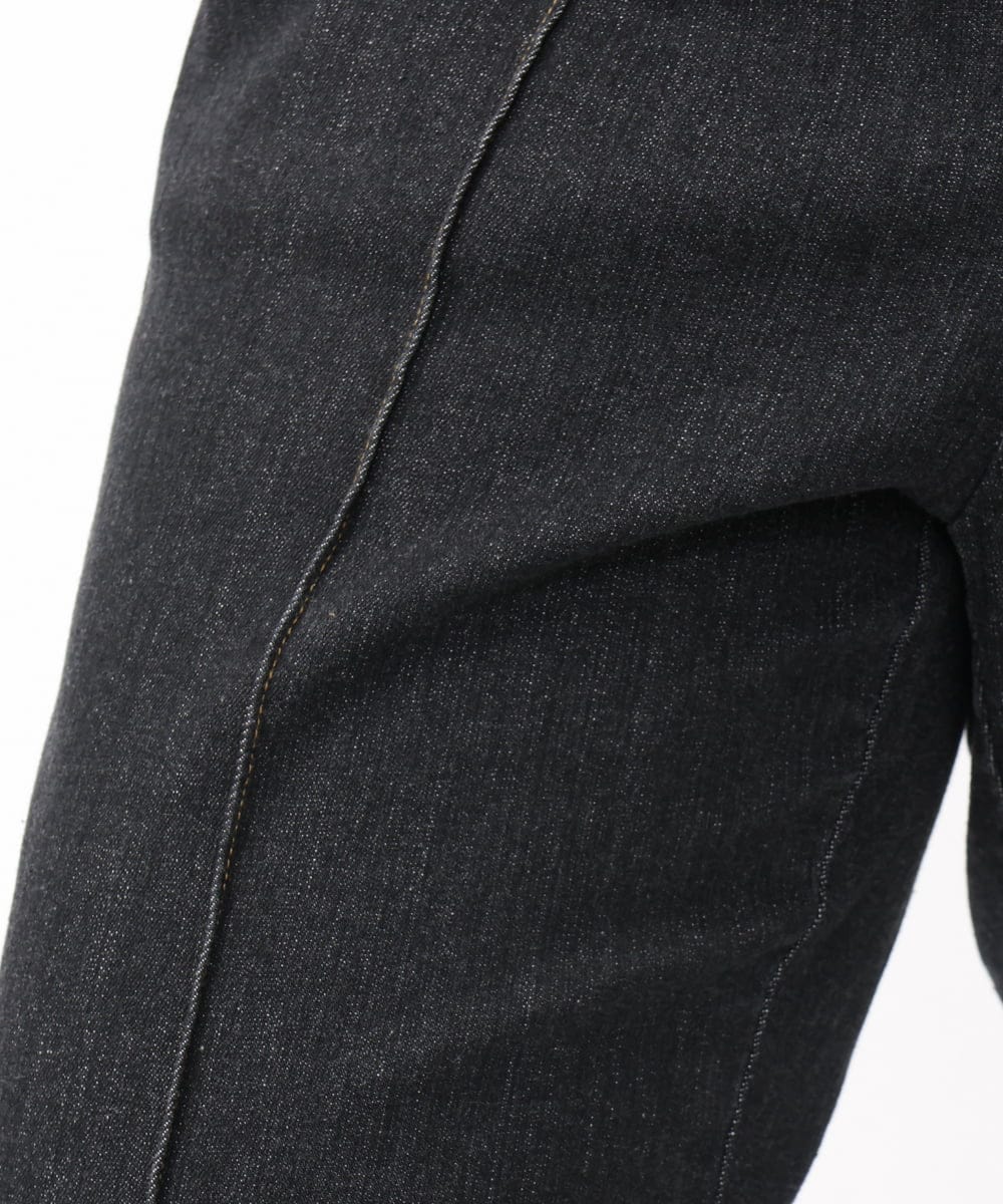 OLLAA32109 eur3(エウルキューブ) 【大きいサイズ】ストレートデニム ブラック(94)