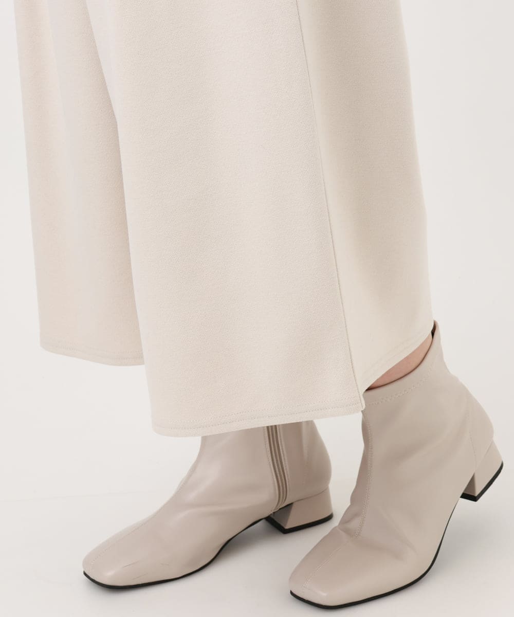 OLLAD06099 eur3(エウルキューブ) 【大きいサイズ】ウール調キュロットパンツ アイボリー(80)