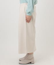 OLLAD06099 eur3(エウルキューブ) 【大きいサイズ】ウール調キュロットパンツ アイボリー(80)