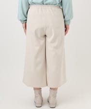 OLLAD06099 eur3(エウルキューブ) 【大きいサイズ】ウール調キュロットパンツ アイボリー(80)