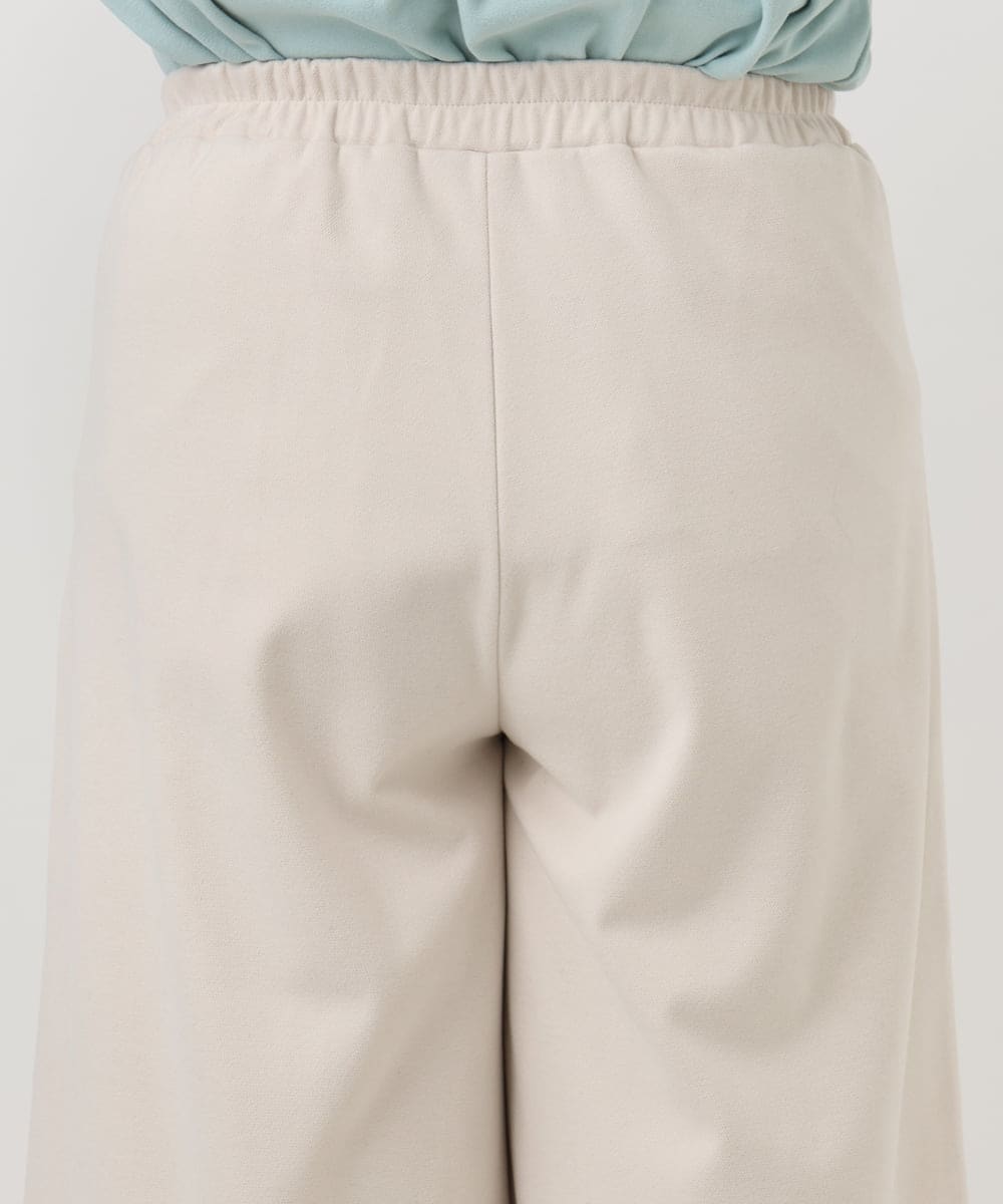 OLLAD06099 eur3(エウルキューブ) 【大きいサイズ】ウール調キュロットパンツ アイボリー(80)